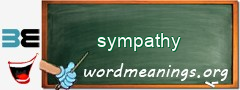 WordMeaning blackboard for sympathy